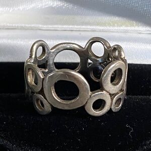 Sterling Silver Circle Design Ring